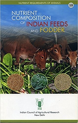 Cover for Nutrient composition of Indian feeds and fodder