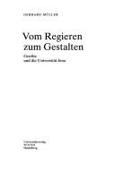 Cover for Vom Regieren zum Gestalten