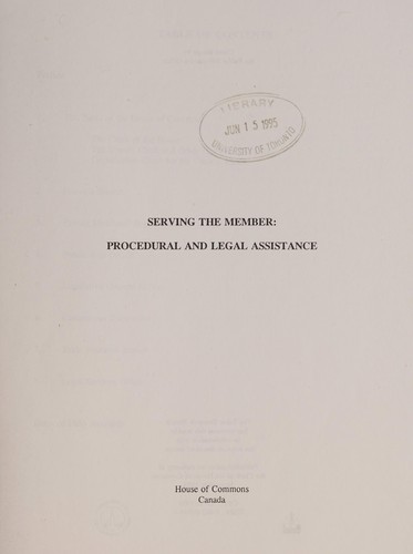 Cover for Serving the member