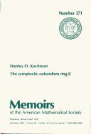 Cover for Symplectic Cobordism Ring II (Memoirs of the American Mathematical Society)
