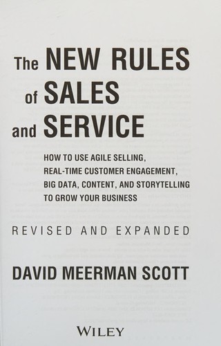 Cover for The new rules of sales and service