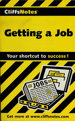 Cover for CliffsNotes getting a job