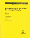 Cover for Advanced materials and devices for sensing and imaging