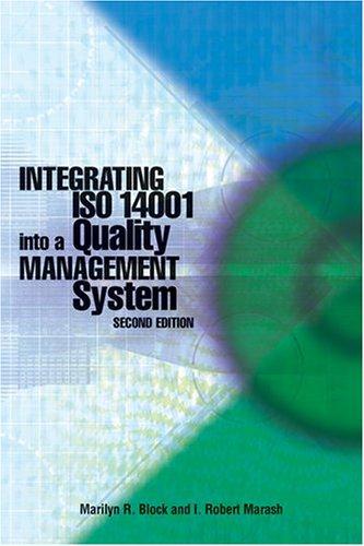 Cover for Integrating ISO 14001 into a Quality Management System (Second Edition)