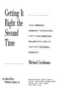 Cover for Get Right Second Time HB /Gershman