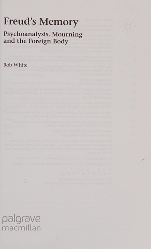 Cover for Freud's Memory