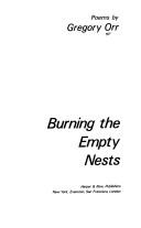 Cover for Burning the empty nests