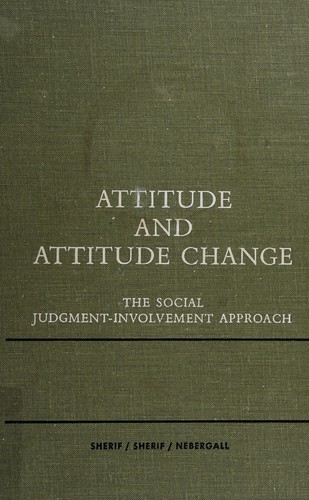 Cover for Attitude and attitude change