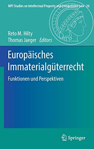 Cover for Europäisches Immaterialgüterrecht