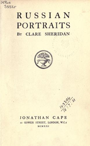 Cover for Russian portraits.