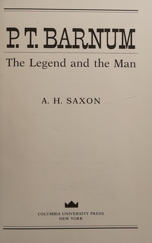 Cover for P.T. Barnum