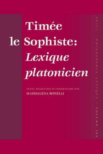 Cover for TimÃ©e le Sophiste