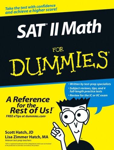 Cover for SAT II math for dummies