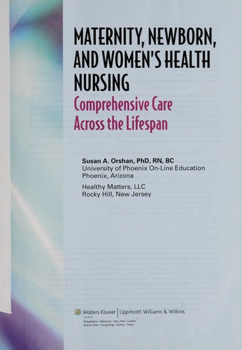 Cover for Maternity, newborn, and women's health nursing