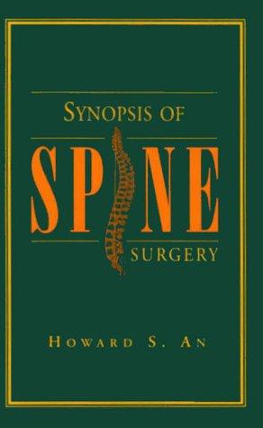 Cover for Synopsis of spine surgery