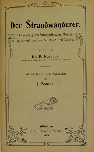 Cover for Der Strandwanderer