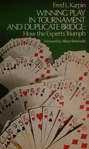 Cover for Winning play in tournament and duplicate bridge