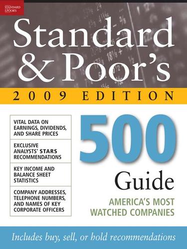 Cover for Standard & Poor's 500 Guide 2009