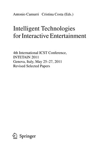 Cover for Intelligent Technologies for Interactive Entertainment