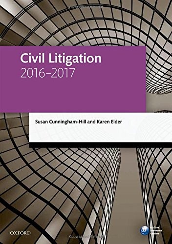 Cover for Civil Litigation 2016-2017