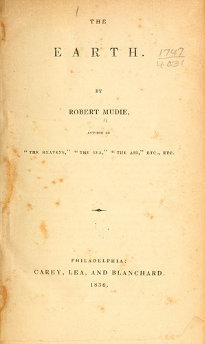 Cover for The earth