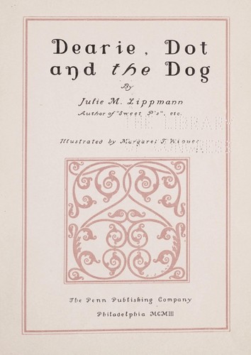 Cover for Dearie, Dot and the dog