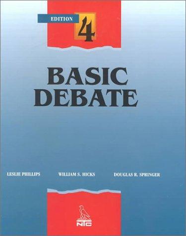 Cover for Basic debate