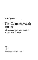 Cover for The Commonwealth armies