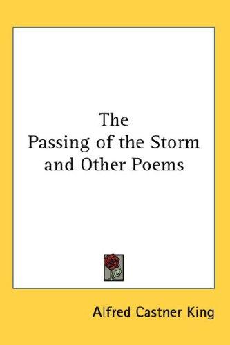 Cover for The Passing of the Storm and Other Poems