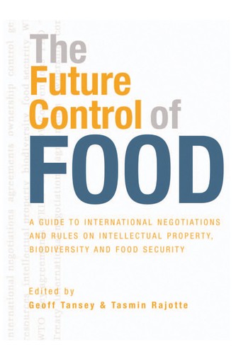 Cover for The future control of food