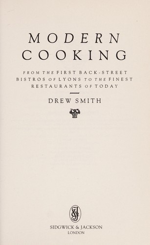 Cover for Modern cooking