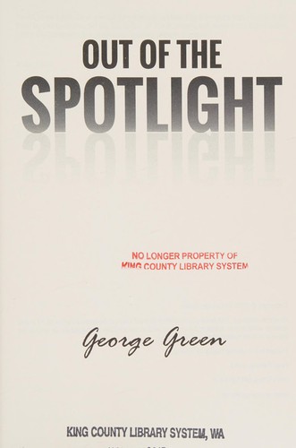 Cover for Out of the spotlight