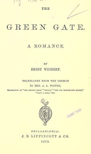 Cover for The green gate.