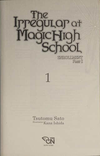 Cover for The irregular at Magic High School