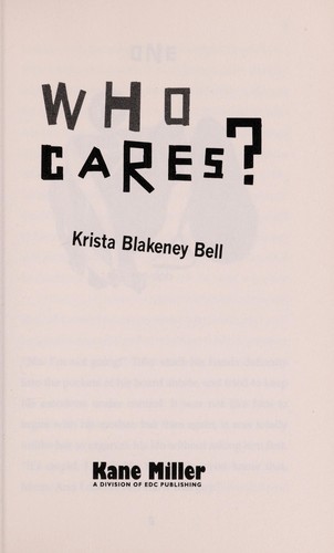 Cover for Who cares?