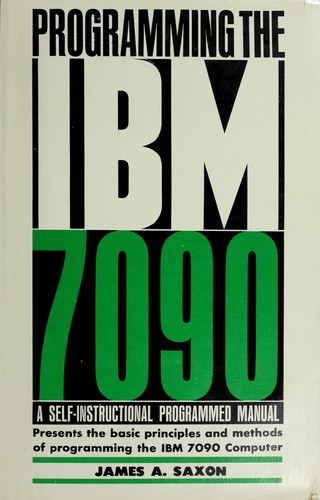 Cover for Programming the IBM 7090
