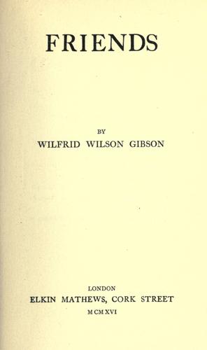 Cover for Friends