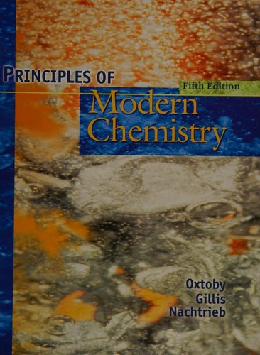 Cover for Principles of modern chemistry