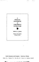 Cover for A critical handbook of children's literature