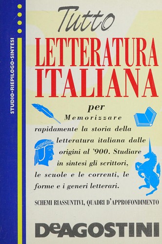 Cover for Letteratura italiana