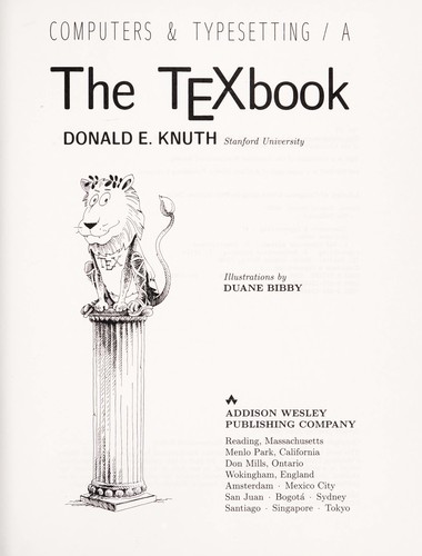 Cover for The TeXbook