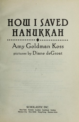 Cover for How I saved Hanukkah