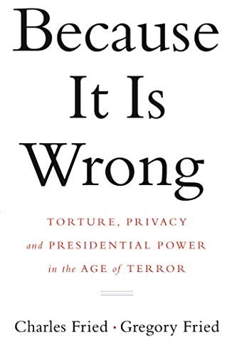 Cover for Because It Is Wrong