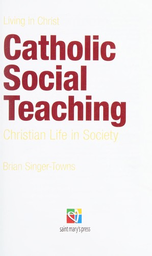 Cover for Catholic social teaching