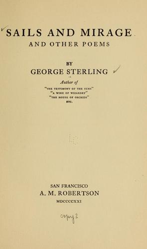 Cover for Sails and mirage