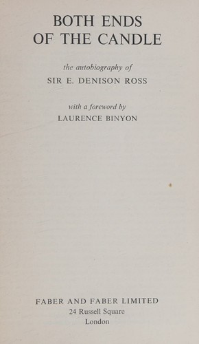 Cover for Both ends of the candle