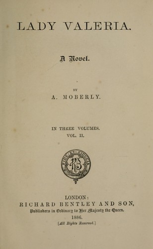 Cover for Lady Valeria