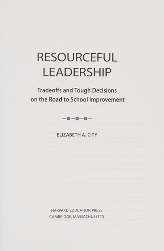 Cover for Resourceful leadership