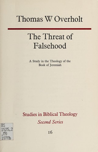 Cover for The threat of falsehood