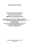 Cover for Induced mutations in vegetatively propagated plants II